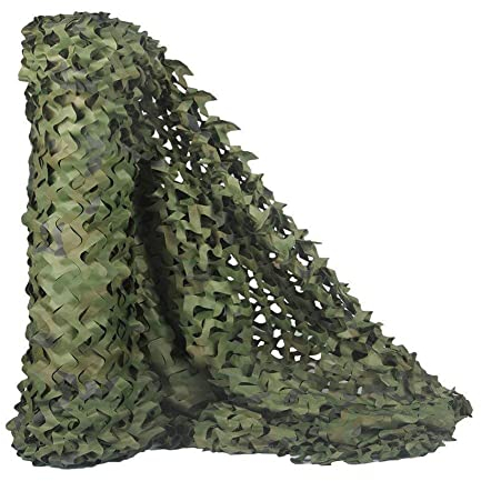 HYOUT Filet de camouflage pour l'intérieur ou l'extérieur comme décoration le salon, la chambre d'enfant, jardin, camping, camouflage, 1,5 x 2 m Woodland
