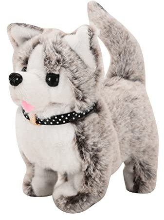 LICHENGTAI Jouet Électronique en Peluche, Jouet Électronique pour Chien/Chat / / Lapin, Chien Qui Marche et Aboie Remuer la Queue Simulation Teddy Jouets Interactifs Cadeaux pour Enfant Fille Garcon