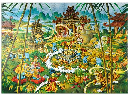 Peking Duck - Michael Ryba - Cartoon Classics - Premium 1000 Teile Puzzle für Erwachsene