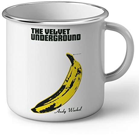 French Unicorn Mug Emaillé Metal Affiche Image The Velvet Underground Andy Warhol Banane Rock 70's Vintage