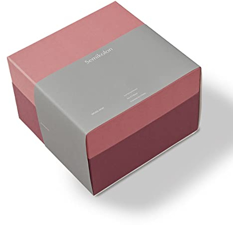 Semikolon 368780 Aufbewahrungsbox Natural Affair L - 23,9 x 23,9 x 16,1 cm - Geschenkbox - Design Blossom rosa-rot