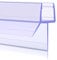 Sarmeley Shower Screen Seal Strip, 4Pcs Shower Door Seal Strip for 4-7mm Curved Or Straight Glass Up to 16mm Gap, Perfect Shower Seal Strip - 4x300mm