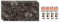 IZODEKOR Wandverkleidung Marmoroptik -4 Pcs 120x60cm- Alternative zu Badfliese/Küchenfliese, Duschwandpaneele, Wandpaneel für Küchenrückwand, Badezimmer, mit 4x Montagekleber | Emperador Dark