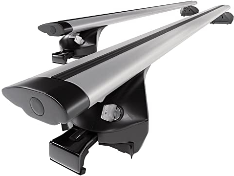 Mossa - Alu-Dachträger kompatibel mit Volkswagen Touareg SUV (2019- ) - Dachträger Dachgepäckträger - integrierte Relinge - 2