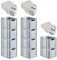 PROREGAL SuperSparSet 10x Eurobox NextGen Economy mit Scharnierdeckel & grünen Verschlüssen | Griffe offen | HxBxT 32x30x40cm | 30 Liter | Eurobehälter Transportbox Transportbehälter Stapelbehälter