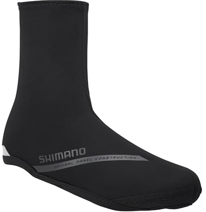 SHIMANO Mixte Double Coque Souple Couvre-Chaussures, Noir, Small