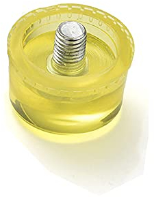 Gummi-Hammerkopf, 35 mm, gelber Gummihammer, Hammerkopf, Ersatz, Installationshammer, Zubehör für Hammer