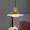 ouglres Pendelleuchte 1 Flammig Gold,Hängeleuchte Esstisch Vintage,Industrial Metall,Glas Lampenschirm,Modern Holz Hängelampe E27 für Esszimmer,Küche,Wohnzimmer,Schlafzimmer,ø28cm,Höhenverstellbar