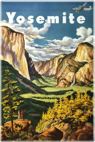 Yosemite National Park Naturposter – 5,1 x 7,6 cm, rechteckiger Magnet