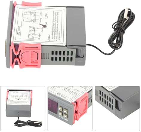 STC-1000 Digitaler Temperaturregler mit Sensor Zur Stabilen Temperaturregelung in Gewächshäusern (12V)