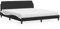 Keyroto Bett 180x200 mit lattenrost und matratze Boxspringbett 180x200 mit matratze Polsterbett Polsterbett 180x200 mit matratze Jugendbett Kunstleder-Schwarz und Weiß-180 x 200 cm