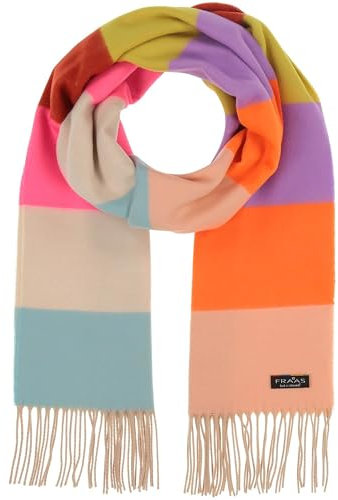 FRAAS Cashmink Schal 44 x 200 cm - Weicher als Kaschmir - Made in Germany - Schal mitbunten Streifen für Damen - Perfekt für Herbst und Winter Multicolor