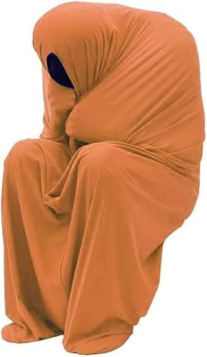 Dehnbare Sensorische Körpersocken For Die Therapie Von Autismus-Kindern Und -Teenagern. Ganzkörperwickel-Kokon-Schlafsack For Beruhigen, Kuscheln Und Stressabbauen(Orange,M)