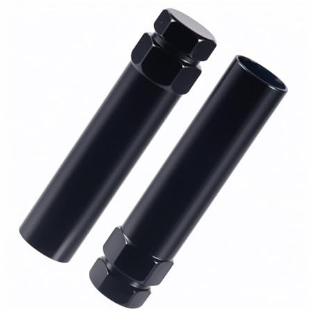 Écrou de roue à 6 cannelures, 6 cannelures, clé de verrouillage de roue, clé de verrouillage de roue, petit écrou cannelé à 6 points, outil de démontage pour écrous hexagonaux de 19 mm et 21 mm