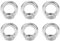 6 Stück Ringmutter M6, 304 Edelstahl Augenschraube, Ringschraube M6, Ring-Augenbolzen für Befestigen Sie hängende Ornamente, Blumentöpfe, Schaukelständer usw