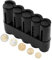 Monnayeur pièces euro, monnayeur serveur, monnayeur avec 5 Compartiments pour Monnaie en Plastique (Noir)
