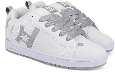 DC Shoes Herren Court Graffik Skate-Schuh, Weiß/Grau, 39 EU