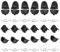 6 Paar L2 R2 L1 R1 Trigger Bumper Button mit Feder für PS4 JDM JDS 011 JDS 010 JDS 001 PS4 Pro JDS 040 JDM 040 JDS 050 JDM 050 JDS 055 JDM 055 Controller