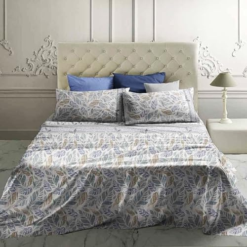 Laura Biagiotti Bettwäsche-Set für Doppelbett, Maxi, 100 % Baumwolle, Perkal (hellblau)