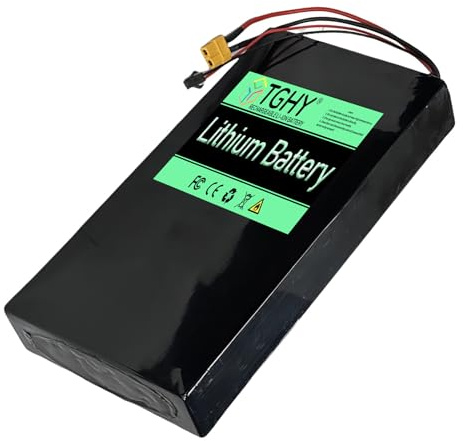 TGHY 48V Lithium-Ionen-Akku für Elektrofahrräder (48V, 8,8Ah, 10,4Ah, 12Ah), wiederaufladbar, 48 Volt, für 0-600W Skateboards, E-Bikes und Elektroroller,48v 10.4ah