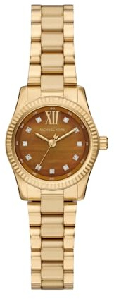 Michael Kors Lexington Watch für Damen, 26mm Quarz-Dreizeigerwerk mit Edelstahlarmband