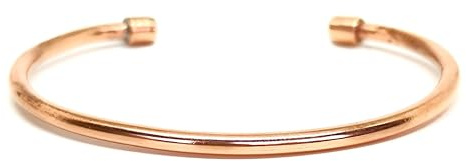 Genérico Pulsera de Cobre Hecha a Mano, 100% Cobre Puro, Joyería para Hombre, Regalo de Septimo Aniversario, Brazalete para Artritis