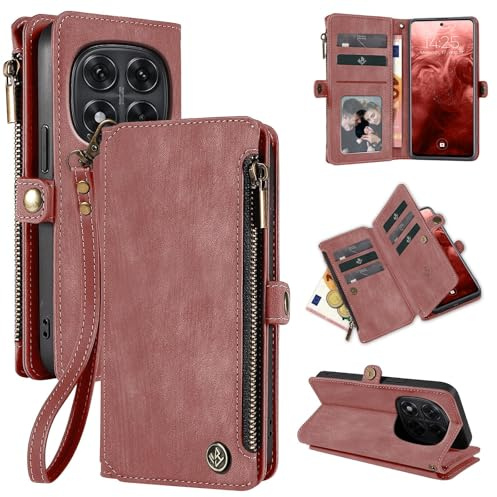 LBH Handy Hülle für Xiaomi Redmi Note 15 Pro+ 5G Klapphülle RFID Schutz Wallet Geldbeutel Geldbörse Cover Case Flipcase Kartenfächer Geldfach Münzfach Rosa