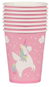 Set of 8 Rainbow Unicorn Paper Cups