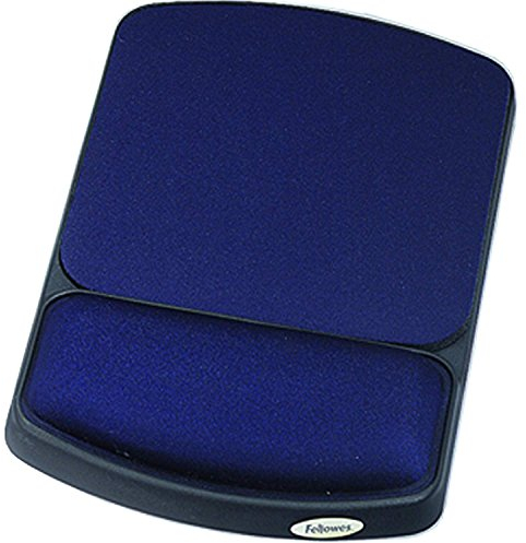 Fellowes Gel-Handgelenkauflage und Mausauflage, Saphir/Schwarz (98741) (2er-Pack)