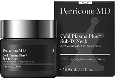 Perricone MD Cold Plasma Plus+ Sub D/Neck -Neck & Jawline Firming Treatment with DMAE & Caffeine 59ml – Anti-Aging Contouring Cream to Sculpt, Tighten & Reduce Double Chin, Improve Elasticity