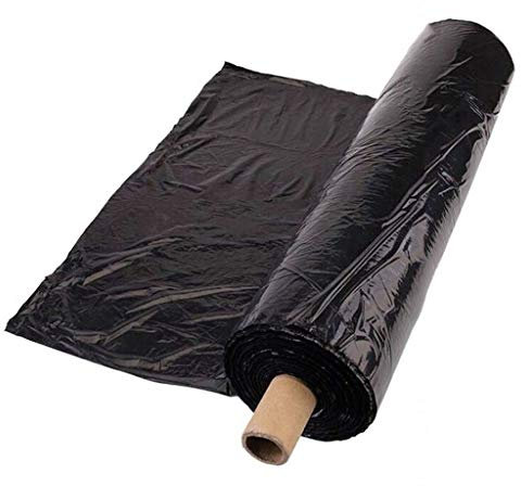 FIDALIKA 25m 0,6~2m Épaisseur 0.01mm Agriculture Film Noir, pour La Plantation De Légumes Plastique Mulching Film Plantes Contrôle des Mauvaises Herbes Gardez des Films De Culture Chauds