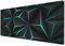Large Mouse Mat | Gaming Mouse Pad | Desk Mat Large | XL Mouse Pad | Mousemat Desk Pad | Big Mouse Pad | Gaming Mousepad | Gaming Mouse Mats | 60 x 30cm | Geometric Black Neon Blue