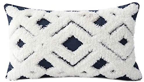 GUMEI Tufted Boho Kissenbezug Stickerei Dekorativer Kissenbezug für Schlafsofa