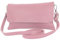 modamoda de T226 Damen Leder Clutch Umhängetasche Abendtasche Small handmade in Italy, Farbe:Altrosa