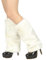 Lifup 1 Paar Damen Kunstpelz Stulpen Winter Beinwärmer Pelzigen Beinstulpen Kurzer Pelz Weiß 15cm Länge