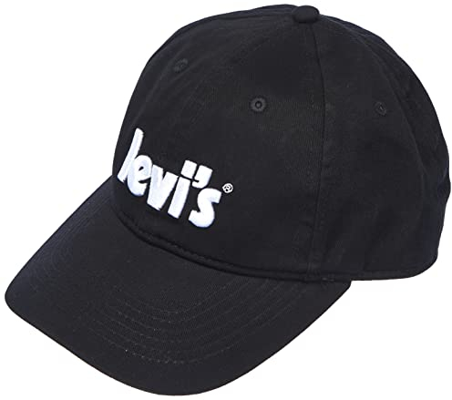 Levi's Kids Unisex Lan Poster Logo Cap 9a8502 Verschluss, Schwarz, Einheitsgröße EU