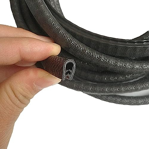 Moyishi Edge Trim Black Small Fits Edge 1/16 to 1/8 Inch Flexible PVC Edge Protector for Sharp/Rough Surfaces, Easy to Install (15 Feet (4.60 Meter))