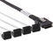 10Gtek® 6G Internes Mini SAS 36pin SFF-8087(Host) Male zu 4x SATA(Target) 7pin Female Fan-Out Kabel, Straight zu Right Angle, 0.5-Meter(1.65-ft)