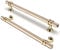 FURNIWARE Pack of 10 Cabinet Handles, Hardware Drawer Pulls, Zinc Alloy + Aluminum Kitchen Cabinet Door Handles Pull, 192mm(7.6 Inch) Hole Center Gold + Oxidized Bright Gold