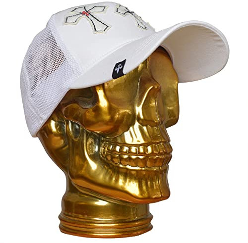 Roberto Geissini Cap 3 Cross- White-Unisex