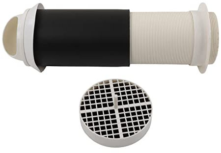 Bouchon D'aération à Travers le Mur Sortie D'air Murale Externe en Plastique Raccords de Ventilateur de Ventilation Coupe-vent pour Hotte Aspirante de Ventilation Domestique Hotte Aspirante(110 mm)