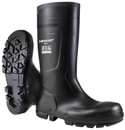 DUNLOP Work-It S5, Construction Boot Unisex-Adulto, Black, 38 EU