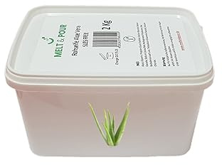 2 kg Melt and Pour Seifenbasis Aloe Vera SLES/SLS frei Soap base Rohseife Gießsen