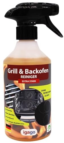 Grill & Backofenreiniger BIO von IGAGO, Made in Germany | Reiniger für Grillrost Backofen Gasgrill