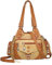 QWUVEDS Damen-Einkaufstasche, modische Handtaschen, Geldbörse, Umhängetasche, Ledertasche für Damen Bauch Taschen Herren (Beige, One Size)
