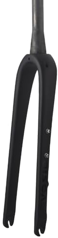 EVOSID Gravel Fork Full Carbon Fiber Road Bicycle Fork 28.6mm Disc Brake Bike Fork 700 * 45C Thru Axle 12X100mm V Brake Hard Fork (QR Carbon Fork)
