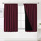 BellaHills 100% Blackout Curtains for Bedroom Thermal Insulated Curtains & Drapes Blackout Curtains Pencil Pleat Curtains for Living Room with Black Liner 2 Panels Set, 46 x 54 Inch, Burgundy