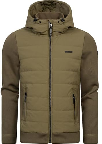Ragwear Herren Winterjacke warme Steppjacke mit Kapuze und weichen Ärmeln Doryan Intl Olive24 Gr. XL