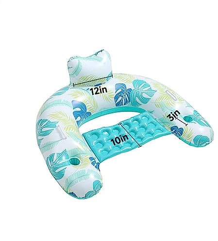 Poolschwimmer für Erwachsene Langlebige Schwimmbad-Floating-Lounge-Stuhl-Hängematte, aufblasbare PVC-Matratze for den Pool, schwimmende Wasserhängematte, Heim-Pool-Ausrüstung Schwimmender Wasserstuhl(