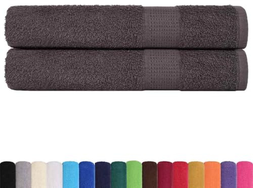 vidaXL Saunatücher FROGN 2 STK. Anthrazit 80x200 cm 360 g/m²